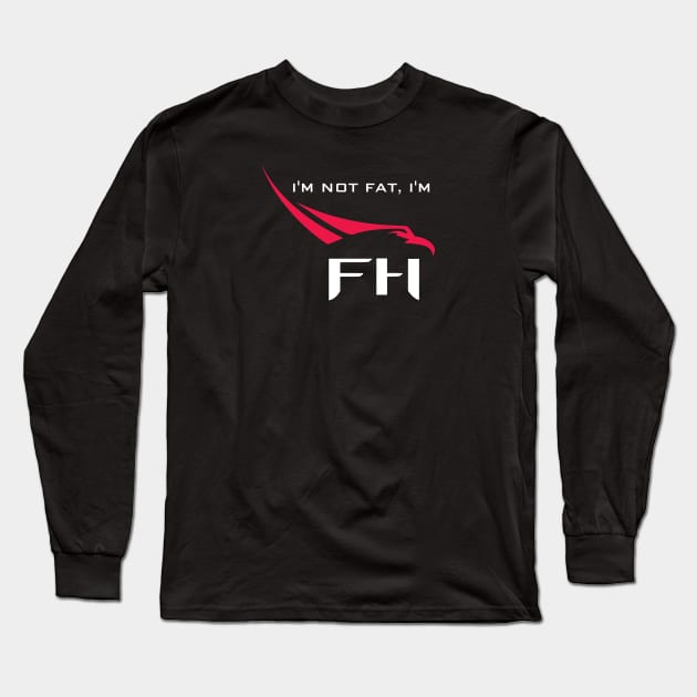 I'm not fat, I'm Falcon Heavy SpaceX Humor Long Sleeve T-Shirt by jutulen